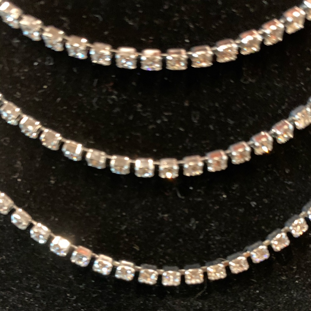 Handmade Swarovski 27004 3 Layer Crystal Necklac - Picture 3 of 7